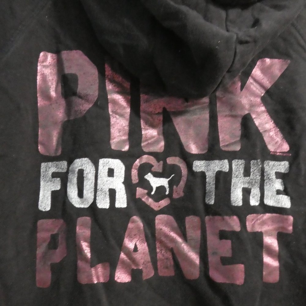 VICTORIA'S SECRET PINK | small | Black Hooded Sweatshirt / Hoodie | NWOT